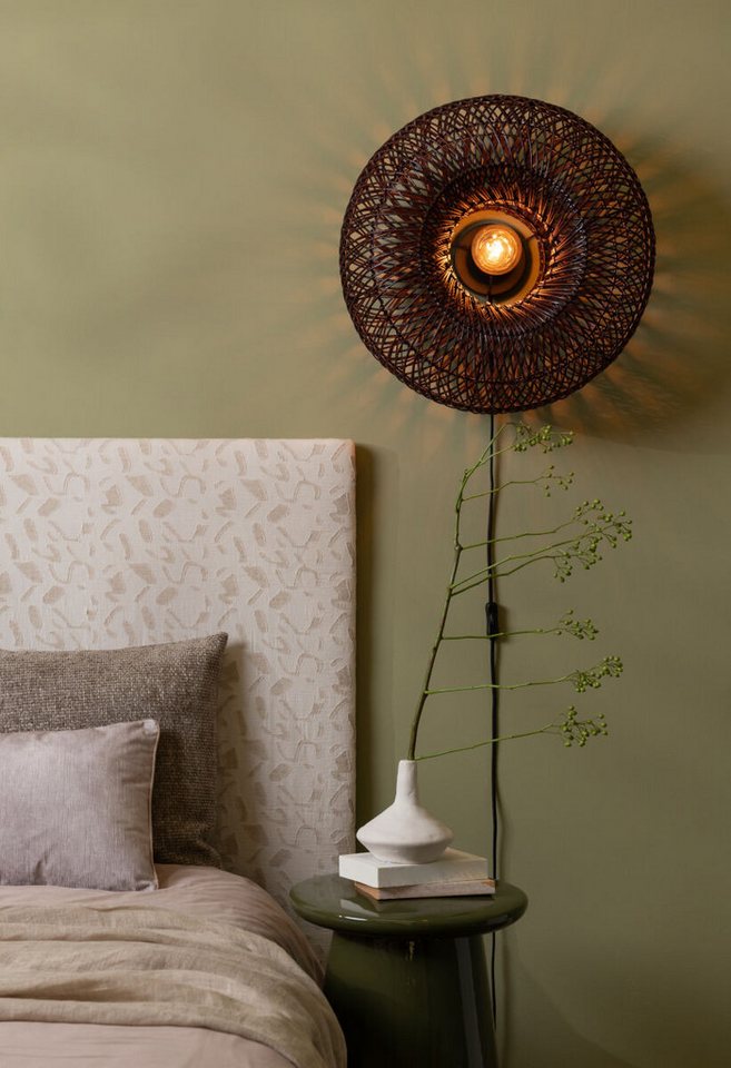 Japandi LED-Wandleuchte aus Naturmaterialien