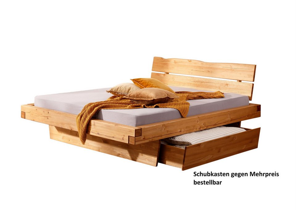 Japandi Massivholzbett Natur