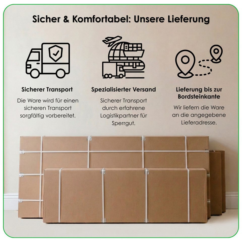 Japandi Schiebetürenschrank mit Spiegel