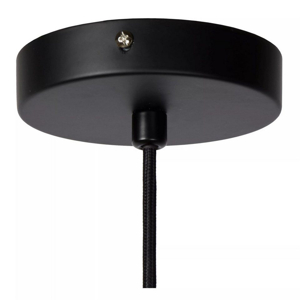 Japandi Pendelleuchte Schwarz Natur aus Rattan
