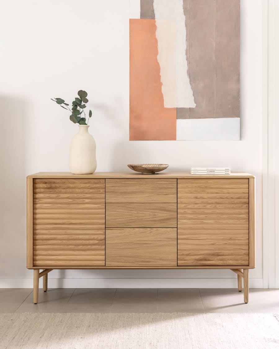 Japandi Holz Sideboard