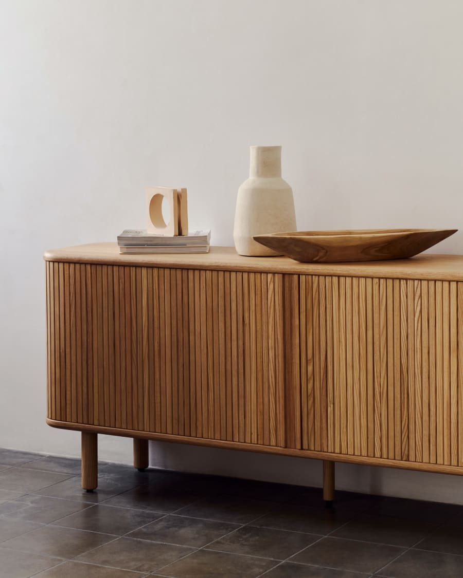 Japandi Sideboard mit 2 Türen
