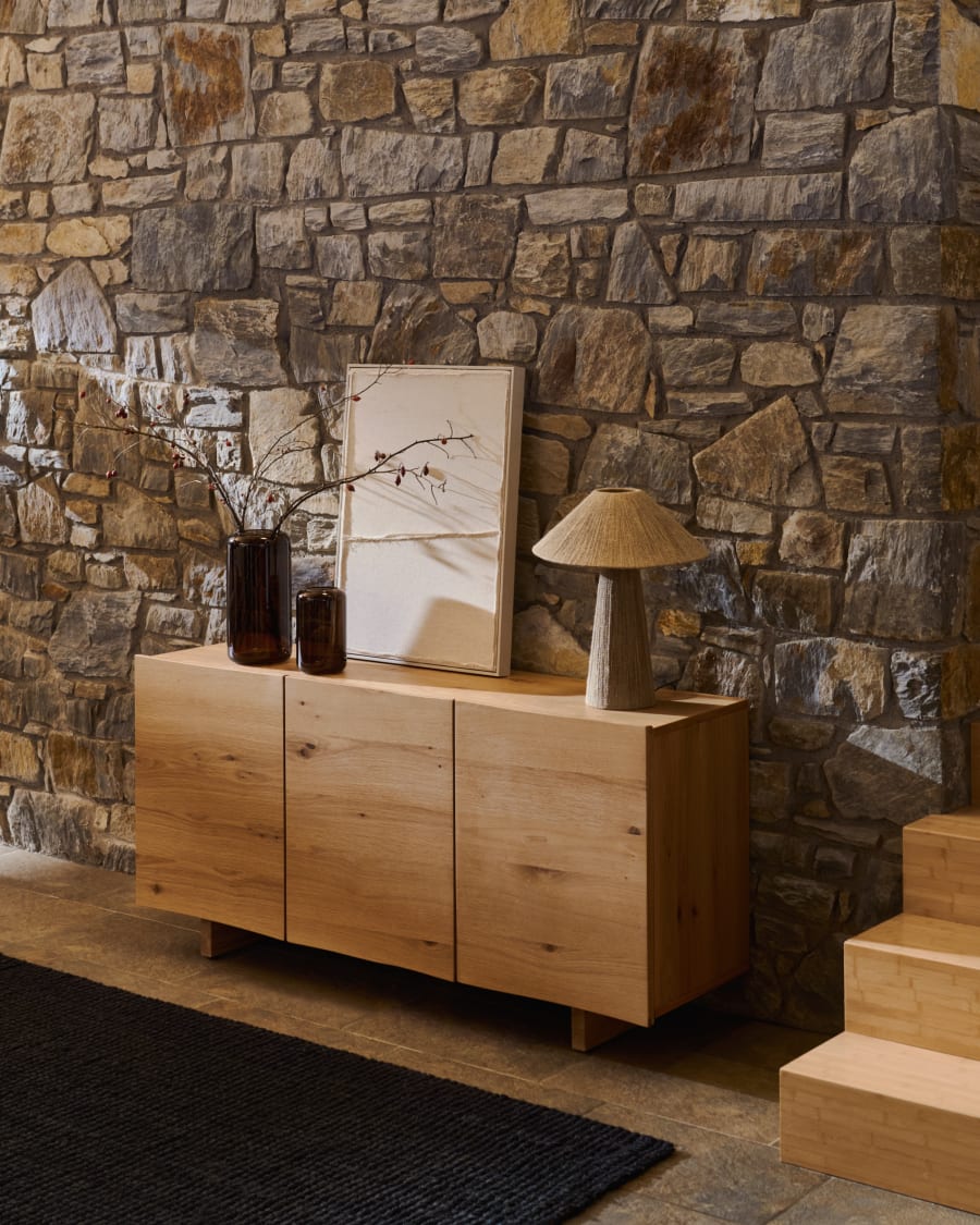 Japandi Jute Tischlampe