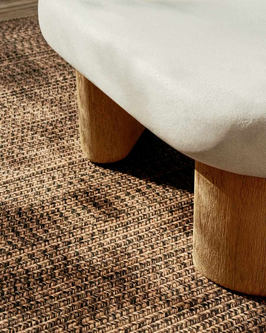 Couchtisch Japandi Zement Akazienholz 140x70 cm