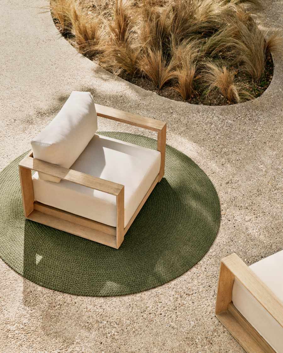 Sessel Japandi Akazienholz Hell