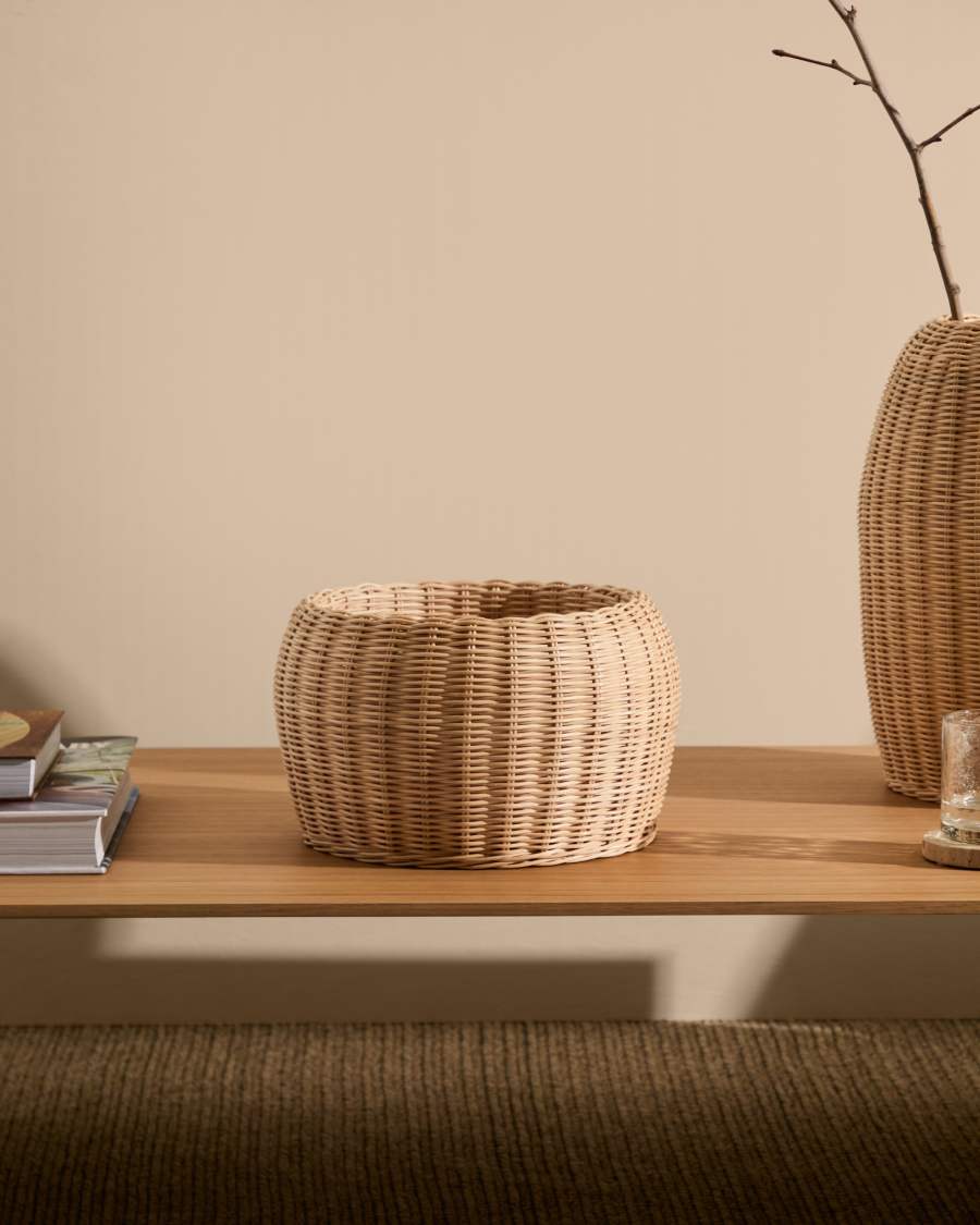 Vase Japandi Rattan 19 cm