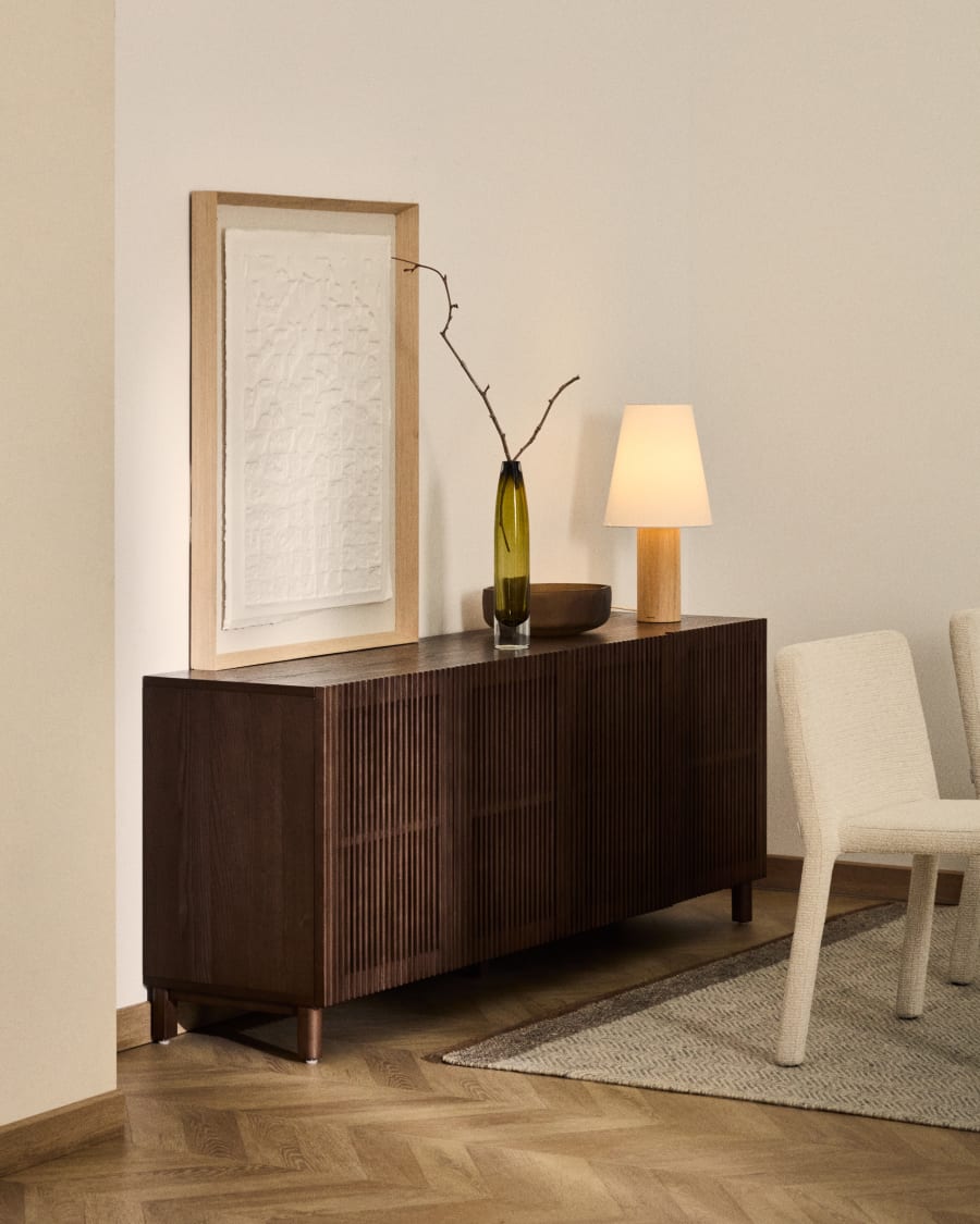 Sideboard im Japandi-Stil aus Walnussholz - Beyla