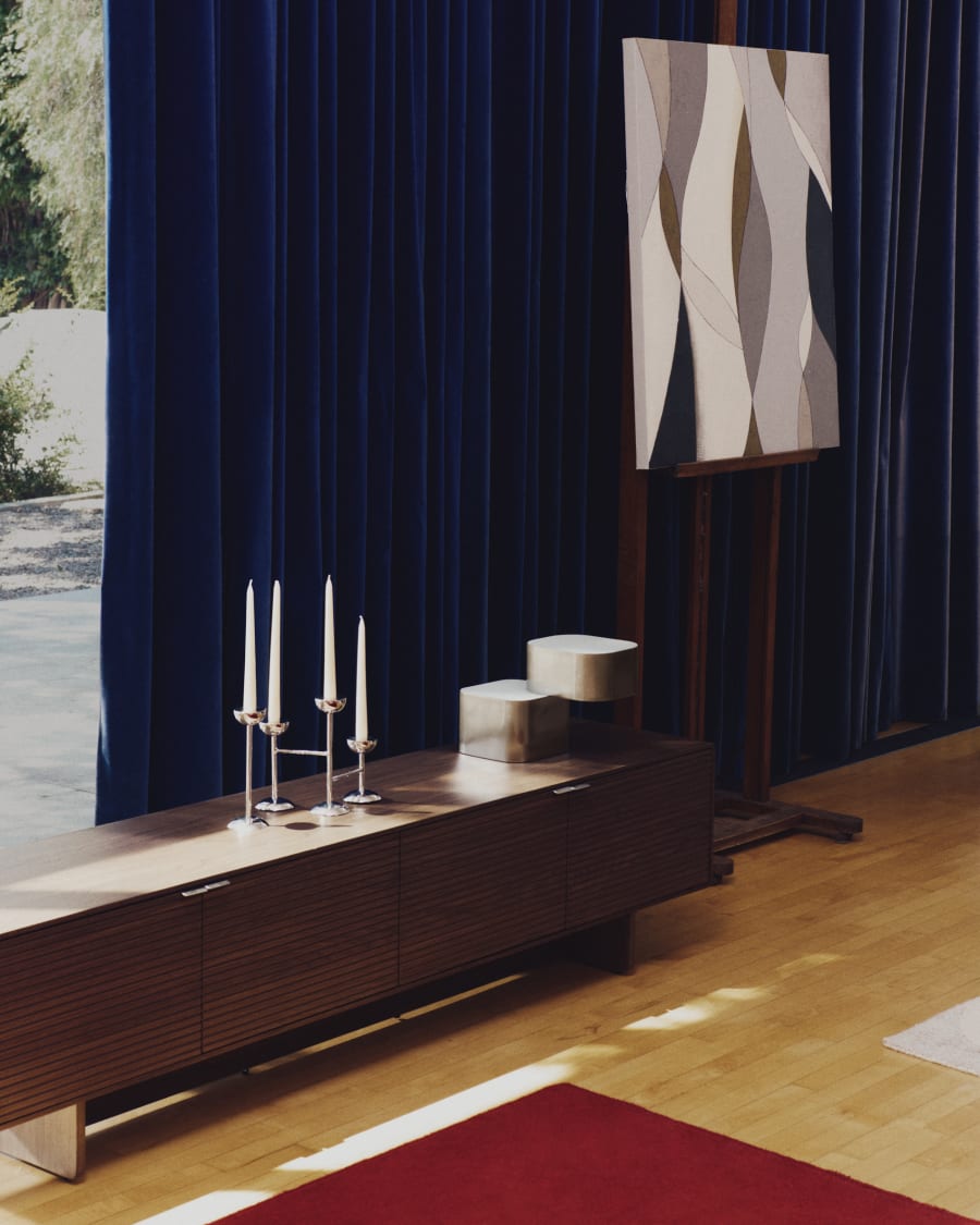 TV Lowboard Nussbaum Japandi