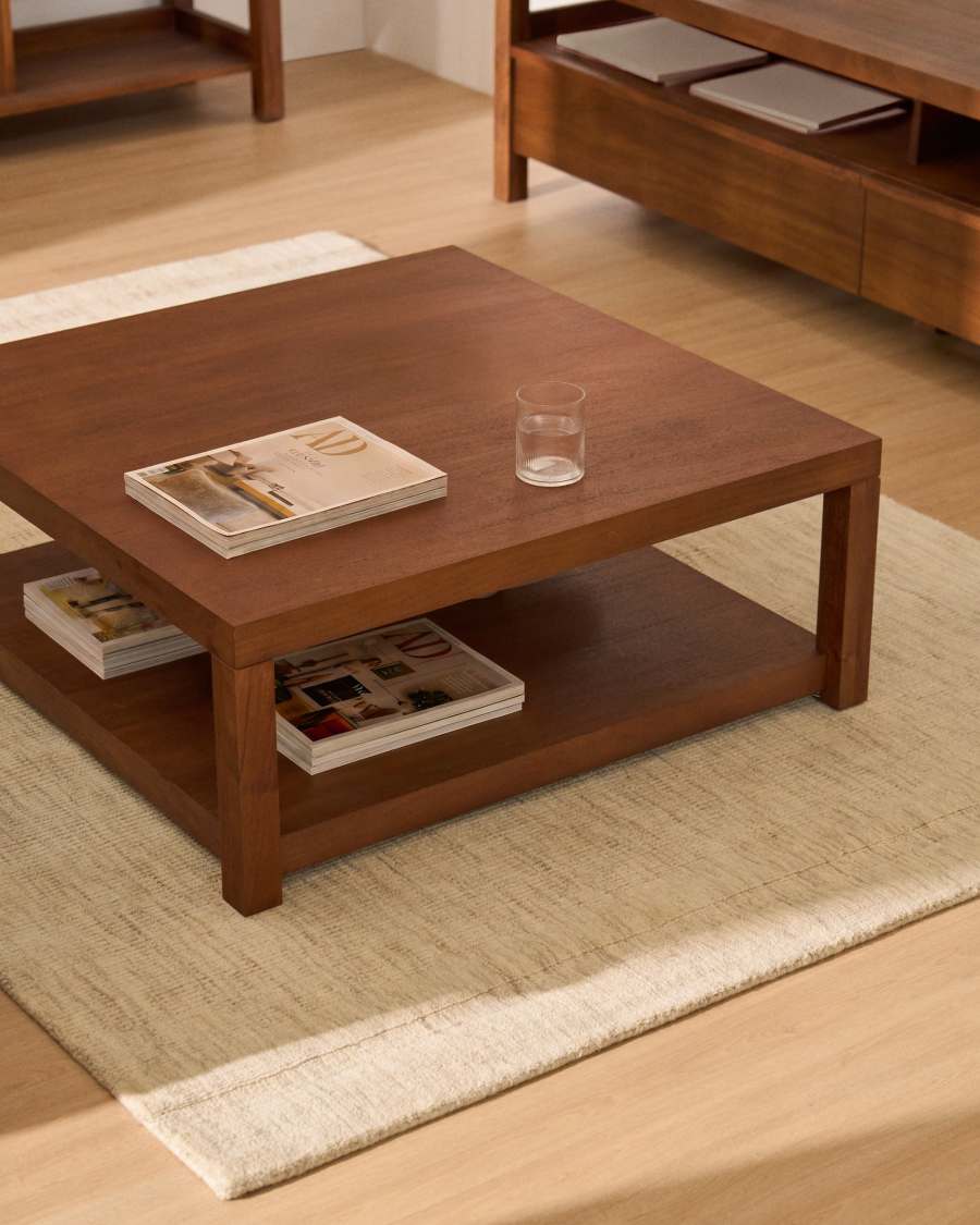 Beistelltisch Japandi Akazienholz 90x90 cm