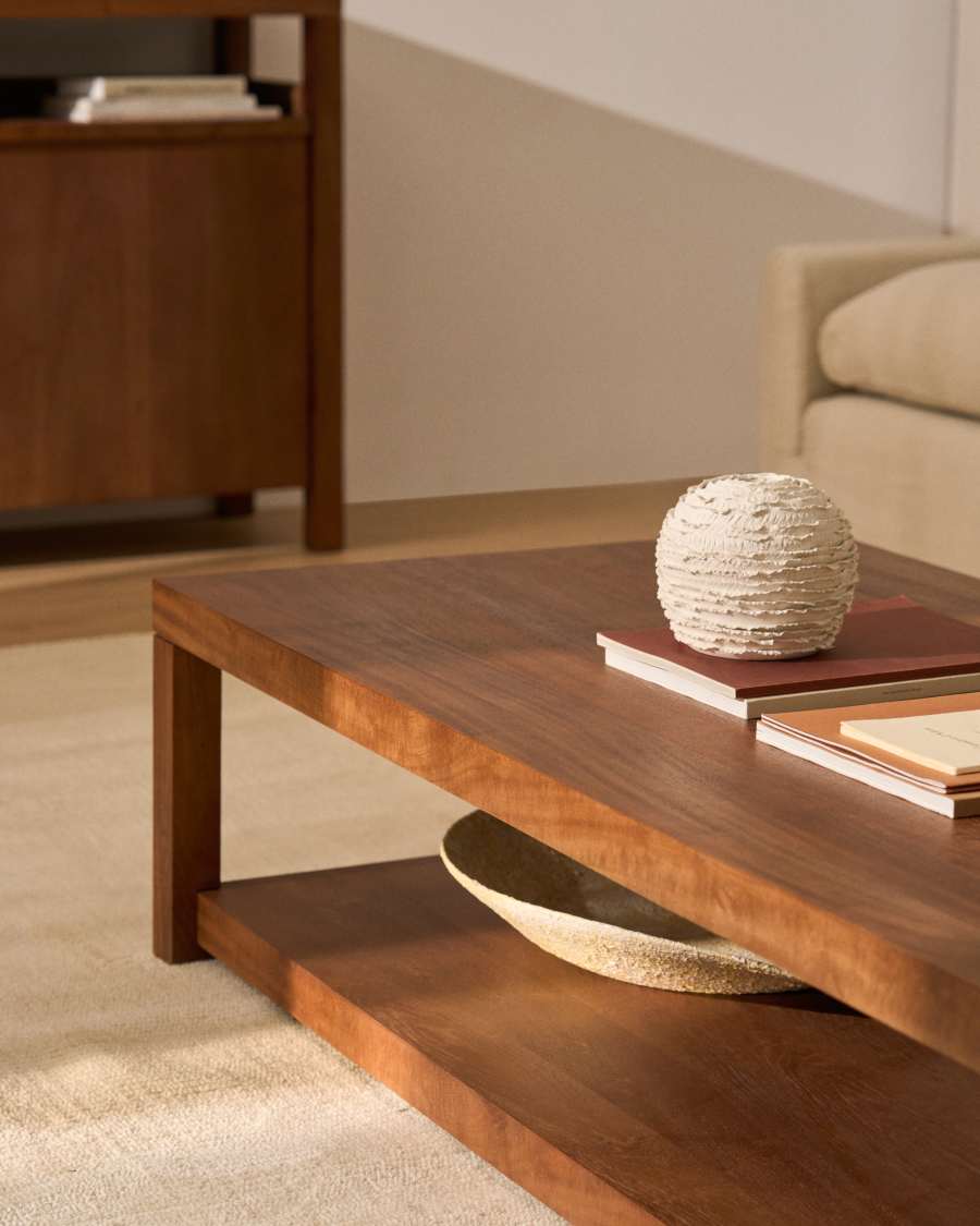 Couchtisch Japandi Akazienholz 150x70 cm