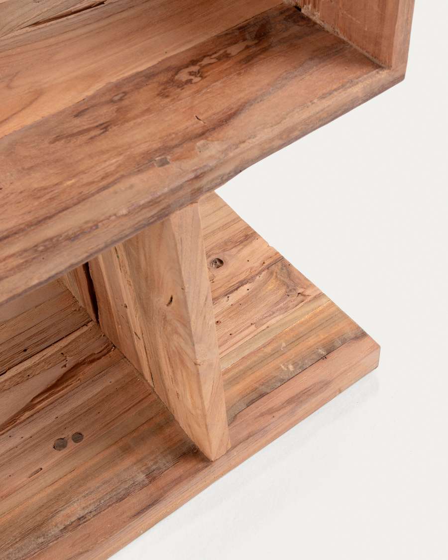 Regal Japandi Recyceltes Teakholz 55x132 cm