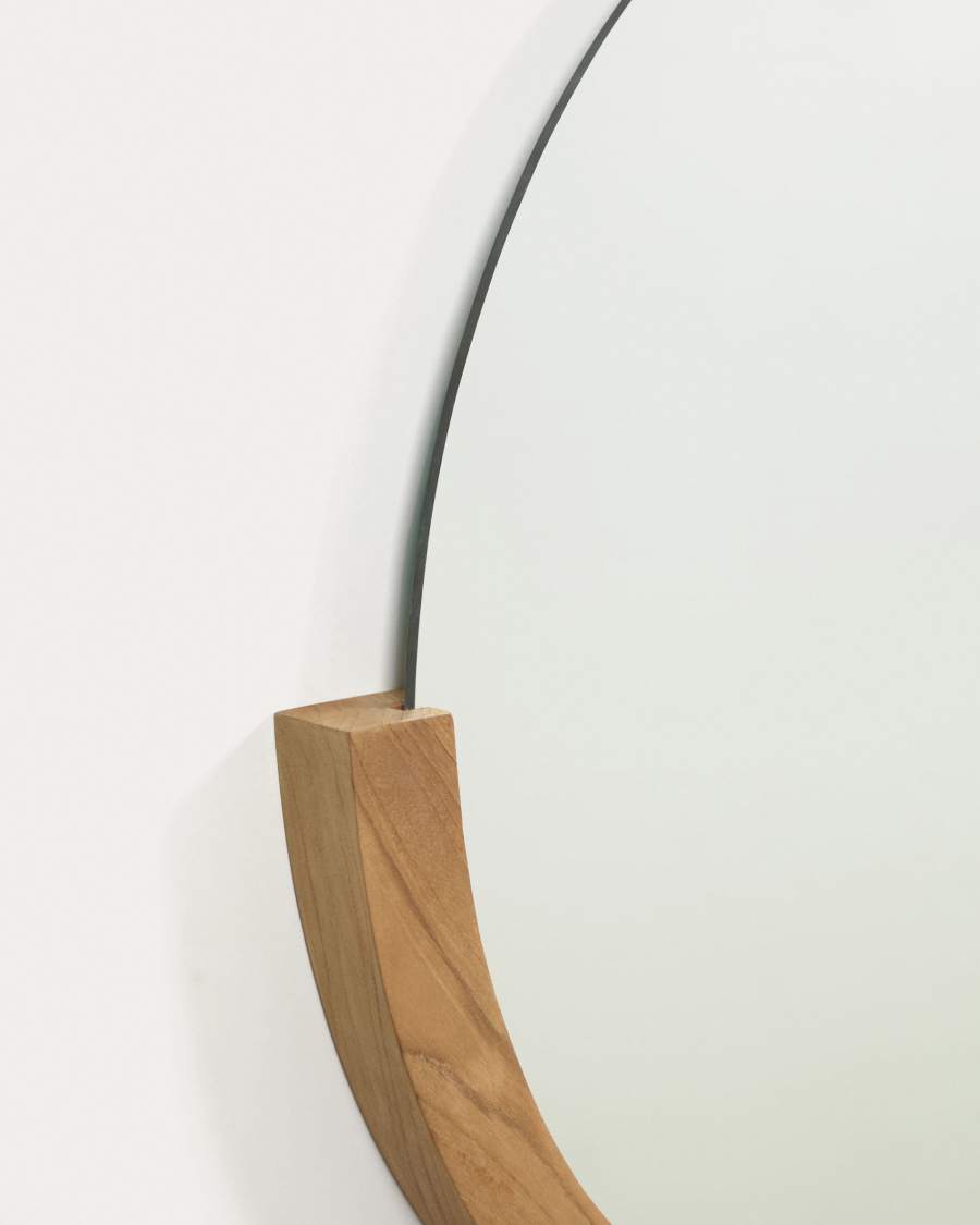 Spiegel Japandi Teakholz 90x55 cm