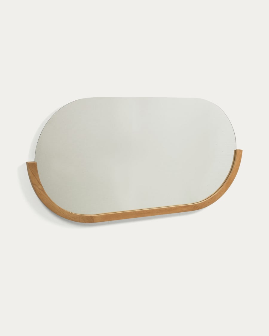 Spiegel Japandi Teakholz 90x55 cm