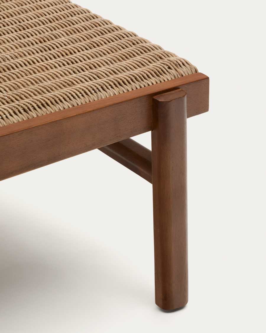 Sessel Japandi Terrakotta Chenille Buche