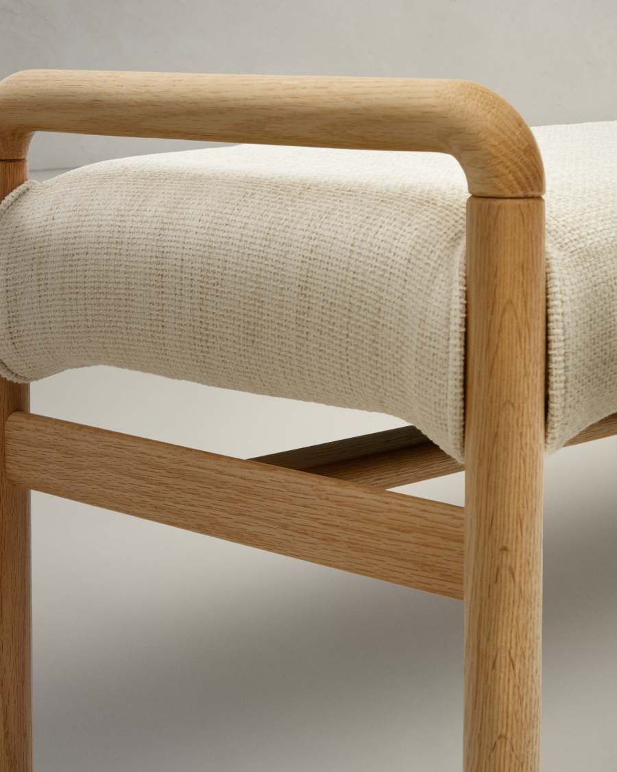 Polsterbank-Bezug Japandi Beige Chenille