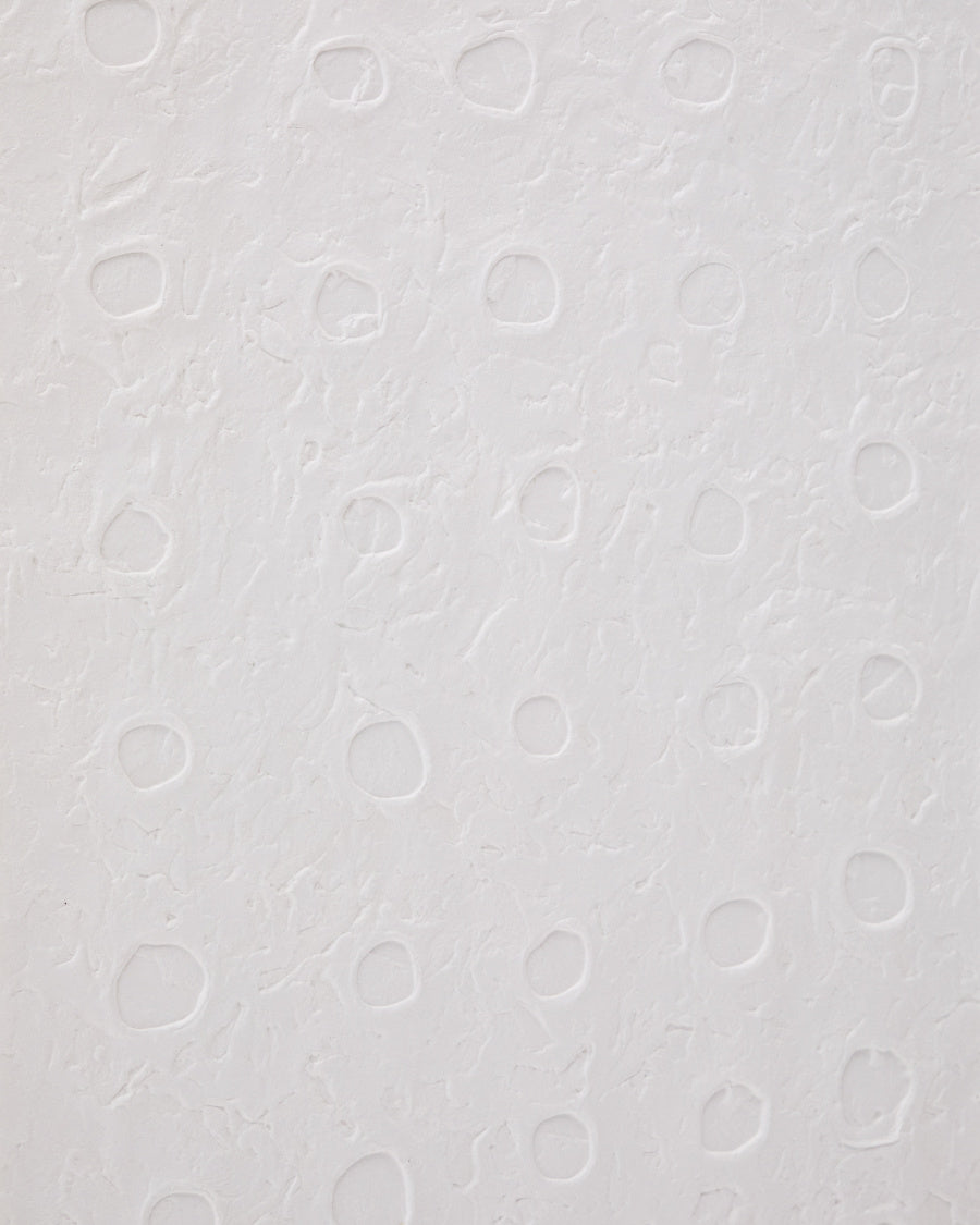 Japandi Abstrakt Bild aus Recyclingpapier mit Relief 104x124 cm