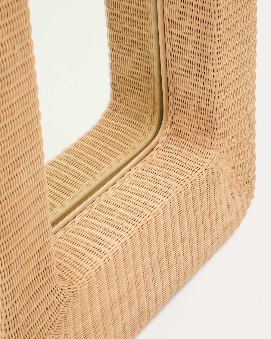 Spiegel Japandi Rattan 58x120 cm