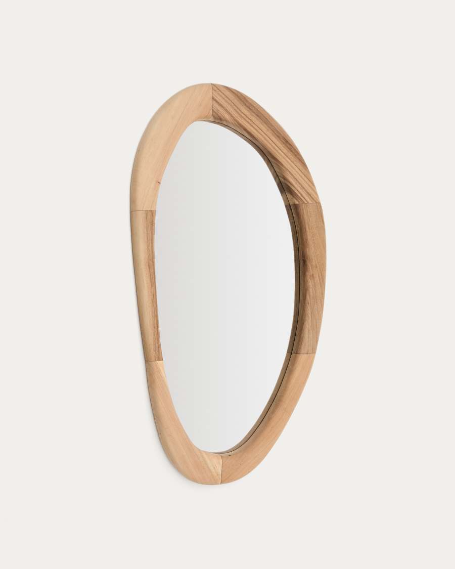 Spiegel Japandi Mungurholz Natur 60x107 cm