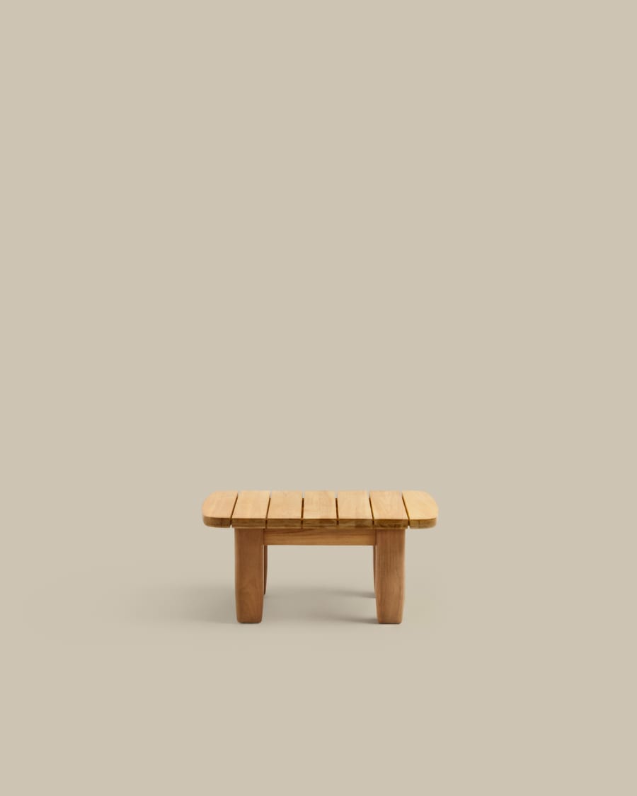 Beistelltisch Japandi Teakholz 70x70 cm
