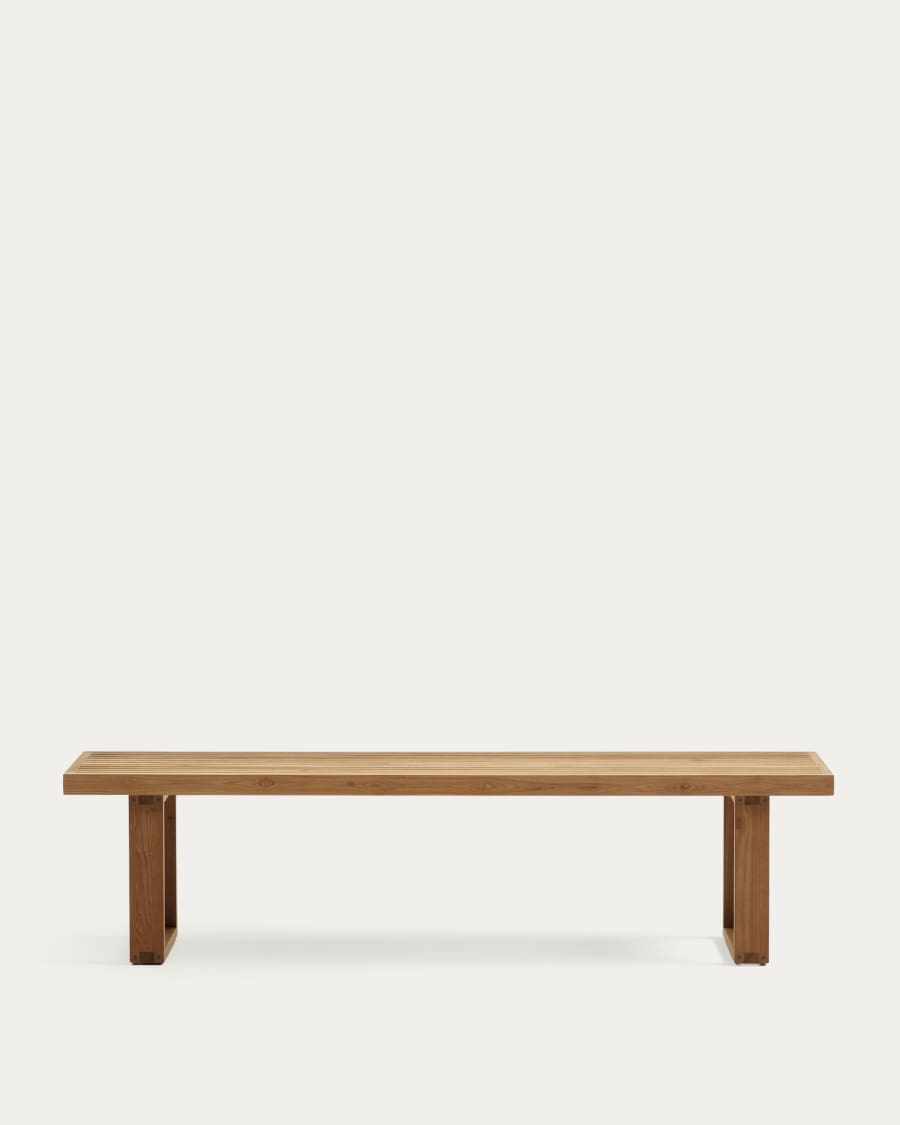 Japandi Bank aus recyceltem Teakholz Outdoor 210 cm