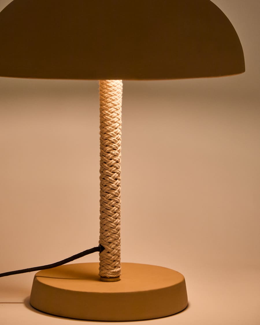 Japandi Tischlampe Terrakotta