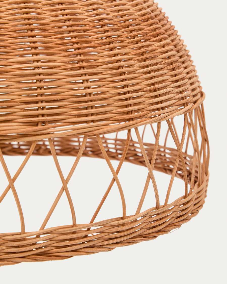 Deckenleuchte Lampenschirm Japandi Rattan Natur 40 cm