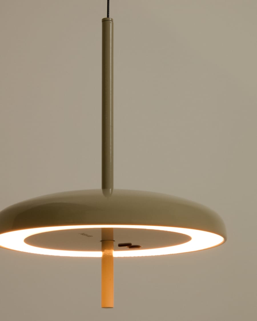 Deckenleuchte Japandi Aluminium Hellgrau Tragbar 16 cm