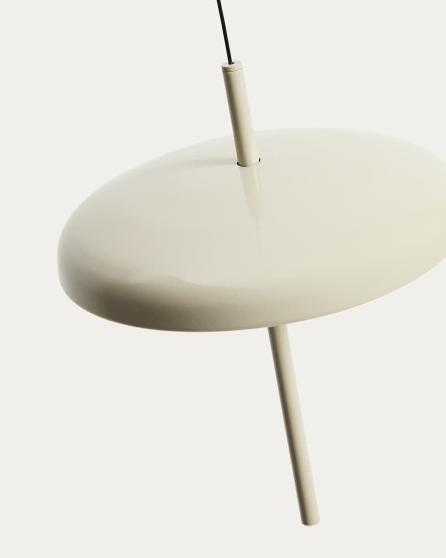 Deckenleuchte Japandi Aluminium Hellgrau Tragbar 16 cm