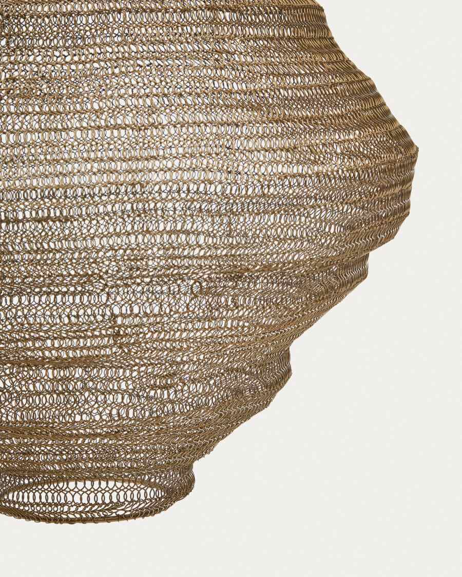 Deckenleuchte Japandi Metall Gold 48 cm