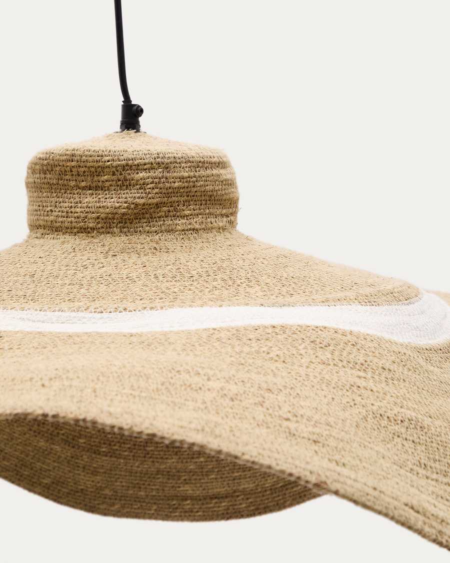 Deckenleuchte Japandi Naturfasern Baumwolle 90 cm
