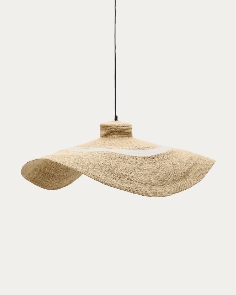 Deckenleuchte Japandi Naturfasern Baumwolle 90 cm