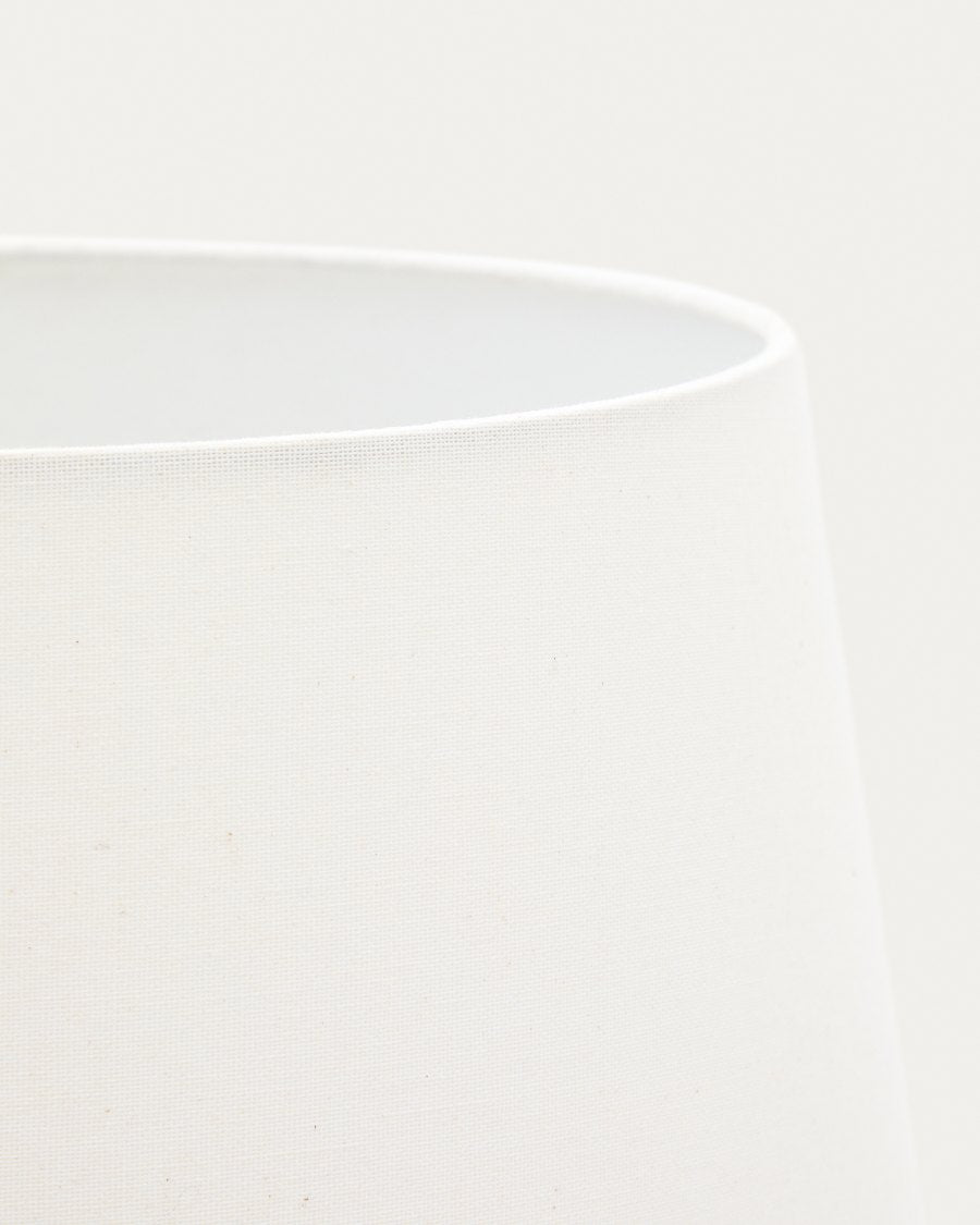 Stehlampe Japandi Gummibaumholz Dunkel