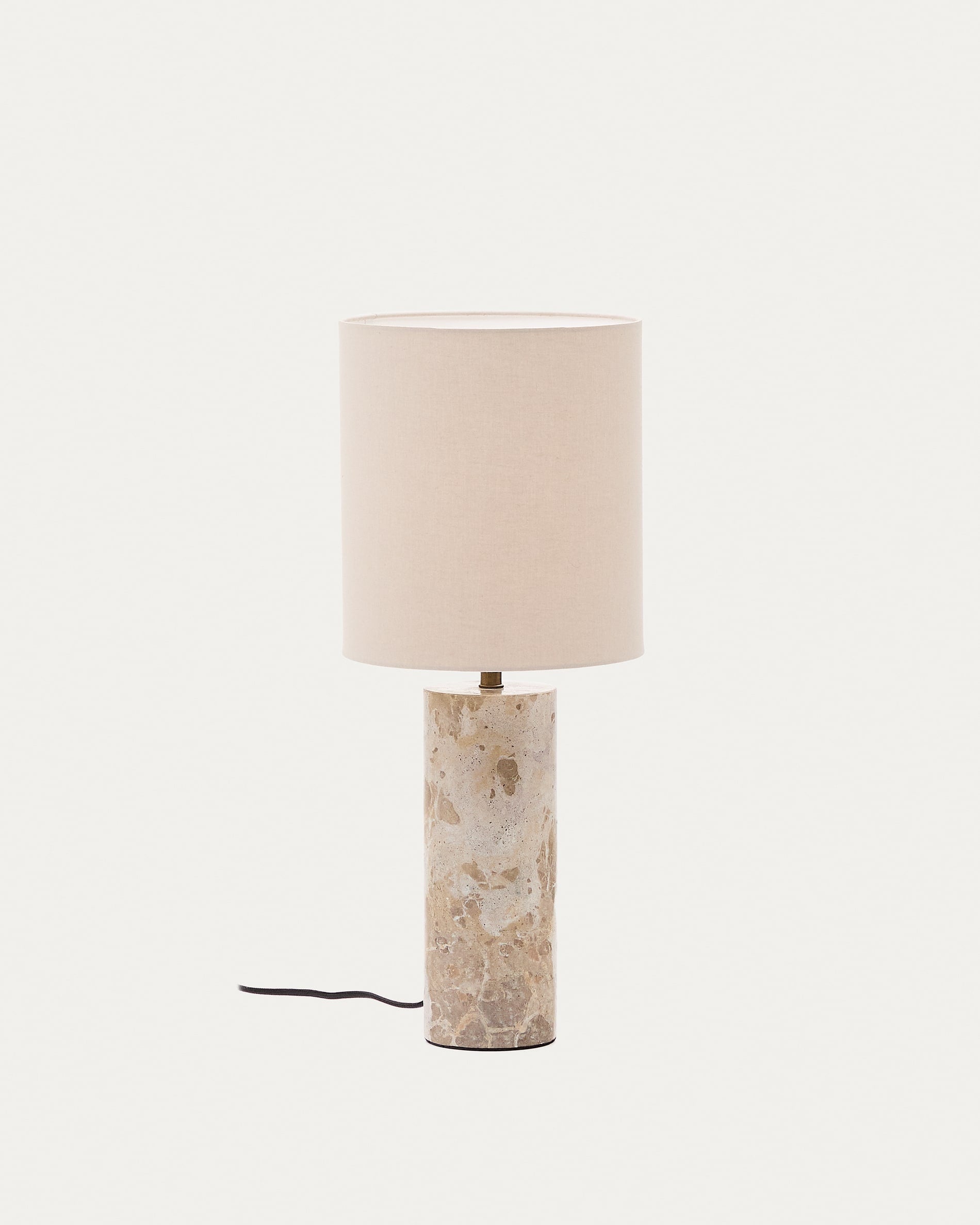 Beige Marmor Japandi Tischlampe