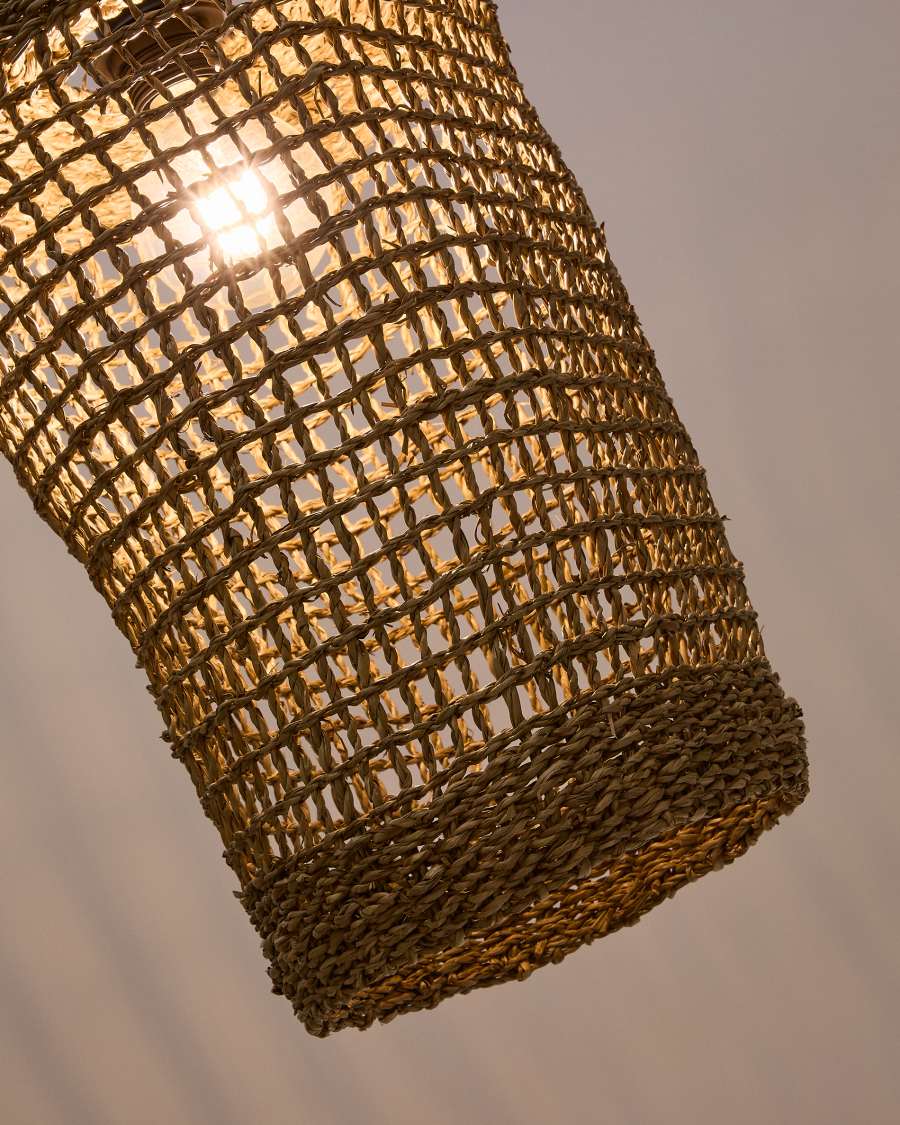 Deckenleuchte Lampenschirm Japandi Rattan Natur 27 cm