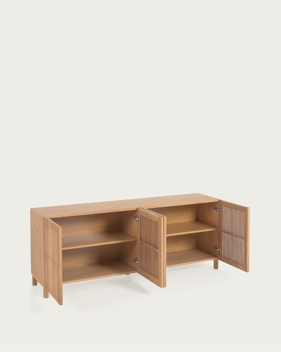 Japandi Sideboard aus massivem Eichenholz