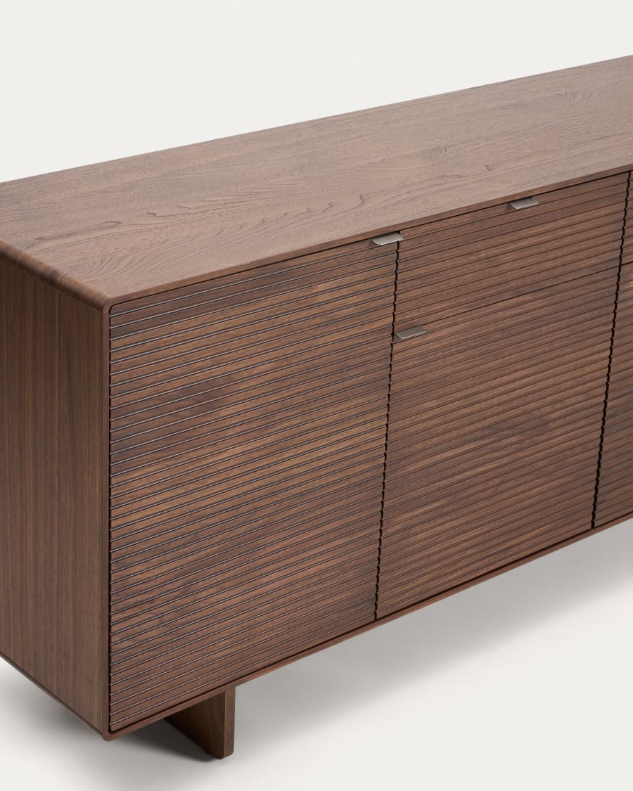 Japandi Sideboard aus Walnuss Furnier