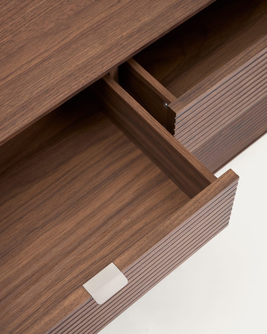 Japandi Sideboard aus Walnuss Furnier