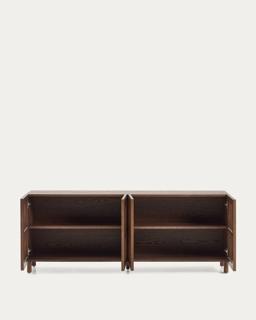 Sideboard im Japandi-Stil aus Walnussholz - Beyla