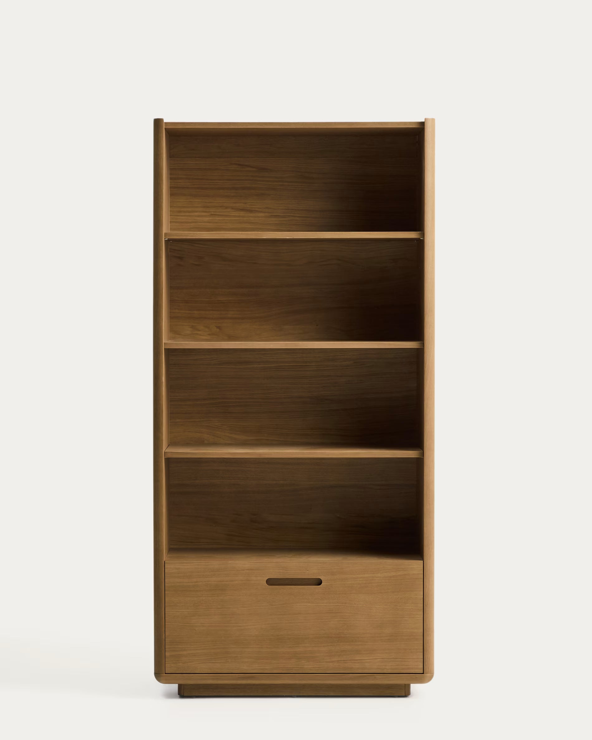 Regal Japandi Eichenholz Hellbraun 90x185 cm