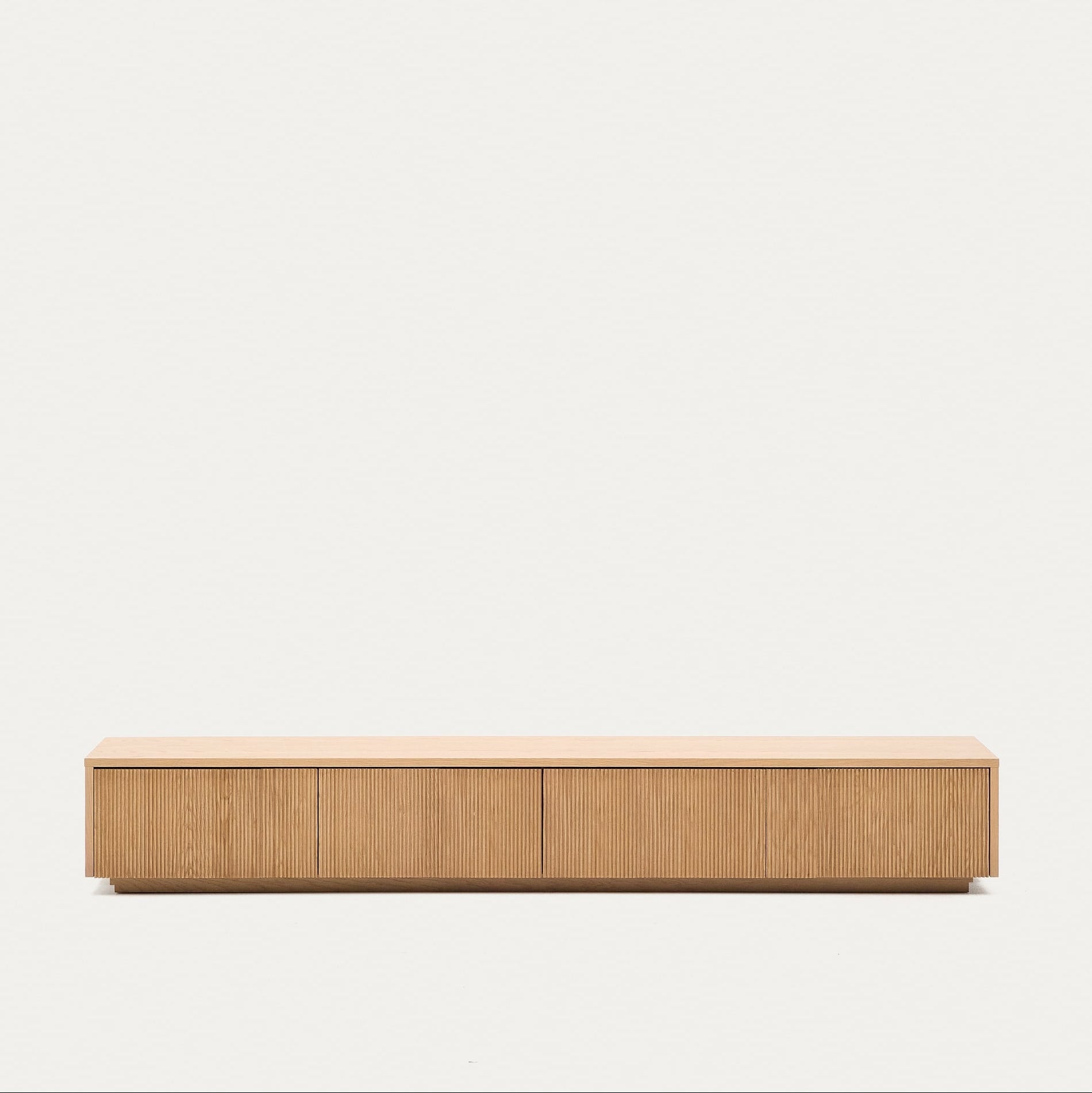 Japandi TV-Schrank aus hellem Holz