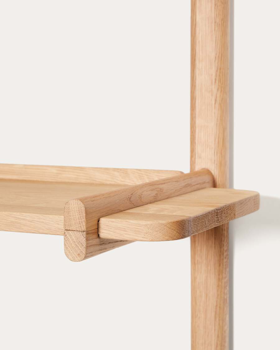 Japandi Regal aus Eichenholz Natur Modular 6 Böden 110 cm