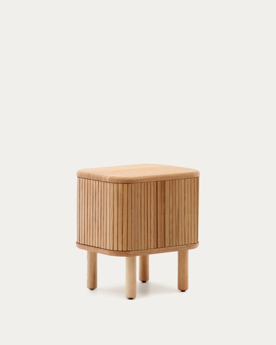 Japandi Nachttisch aus Holz