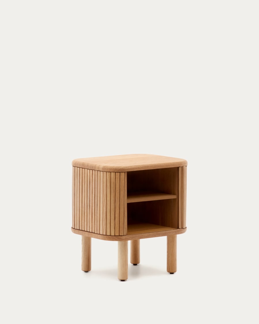 Japandi Nachttisch aus Holz