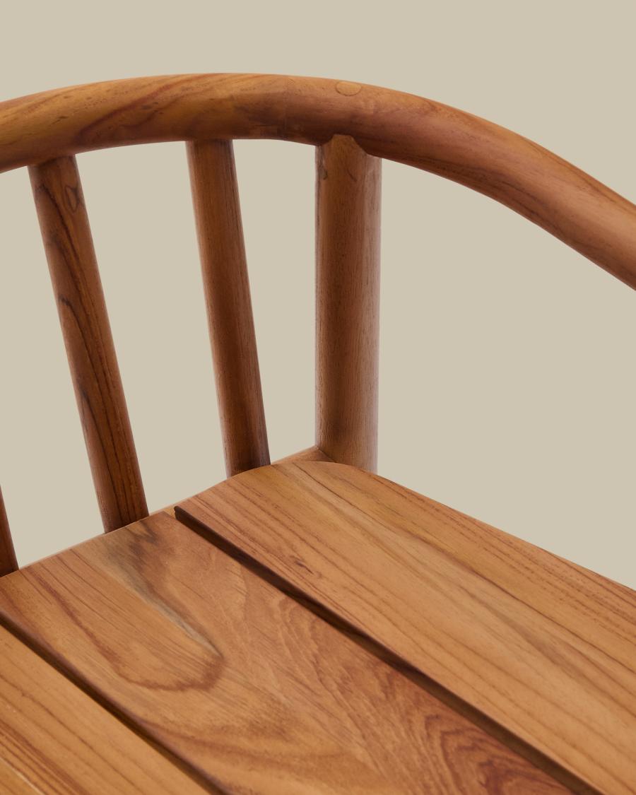Hocker Japandi Teakholz Outdoor 65 cm