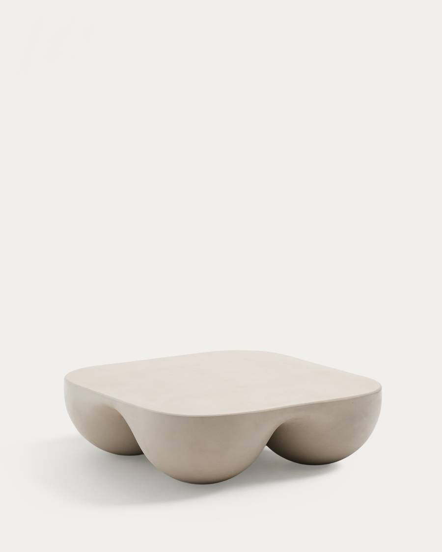 Couchtisch Japandi Polystone 100x100 cm