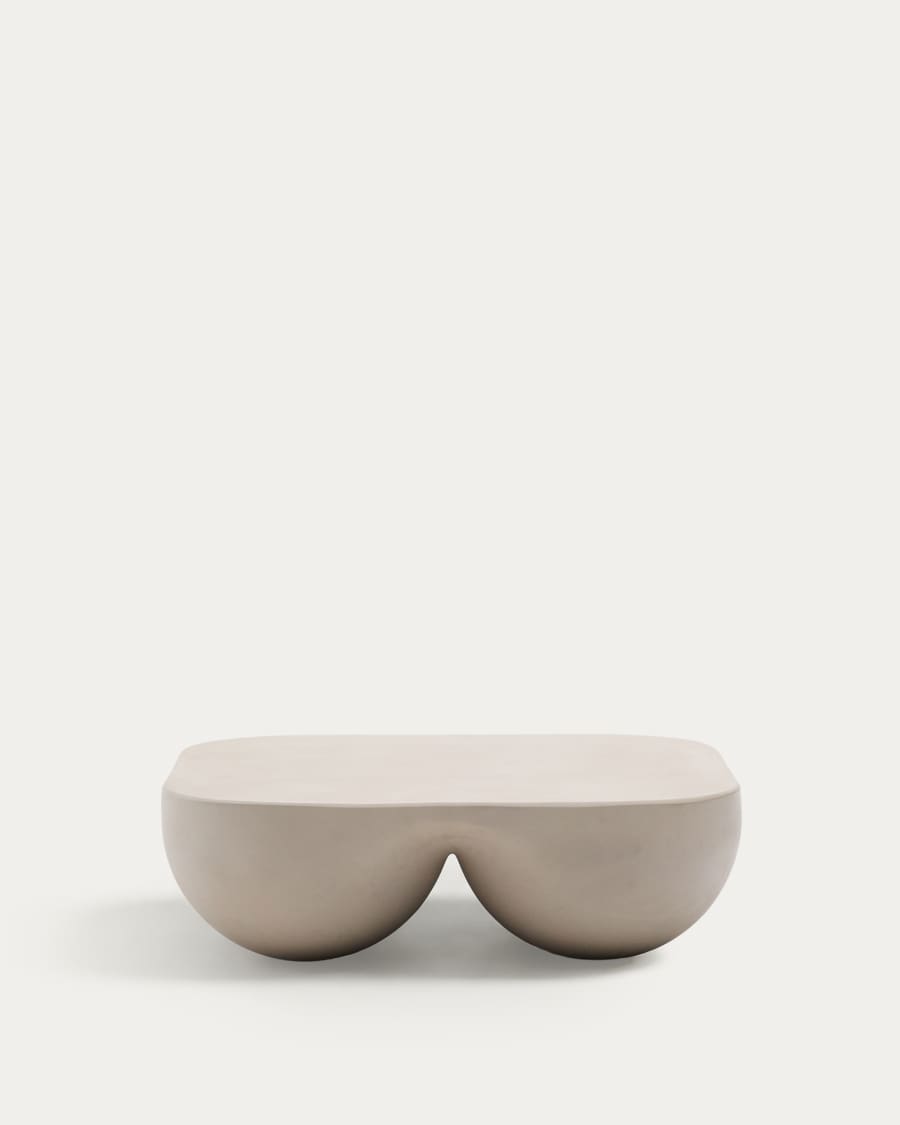 Couchtisch Japandi Polystone 100x100 cm