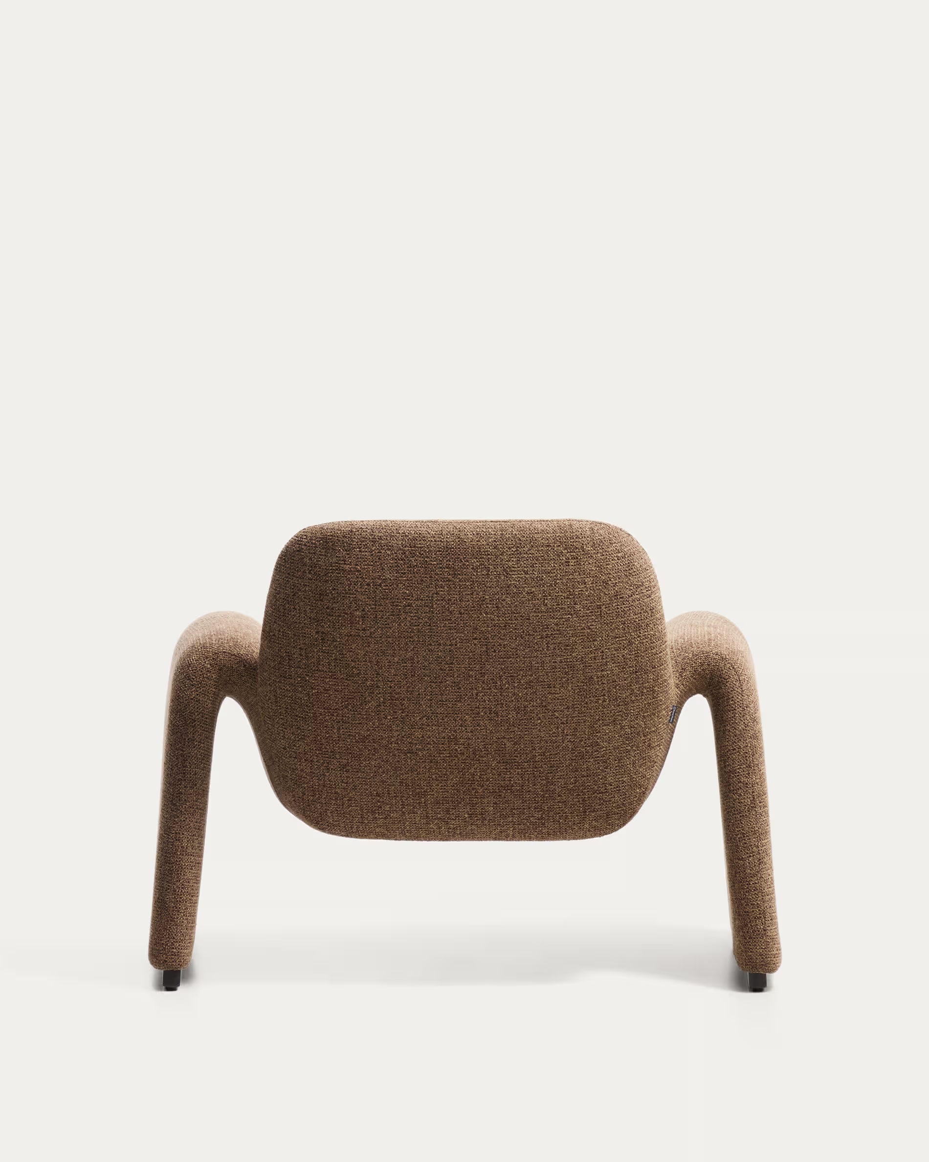 Sessel Japandi Schokoladenbraun Chenille
