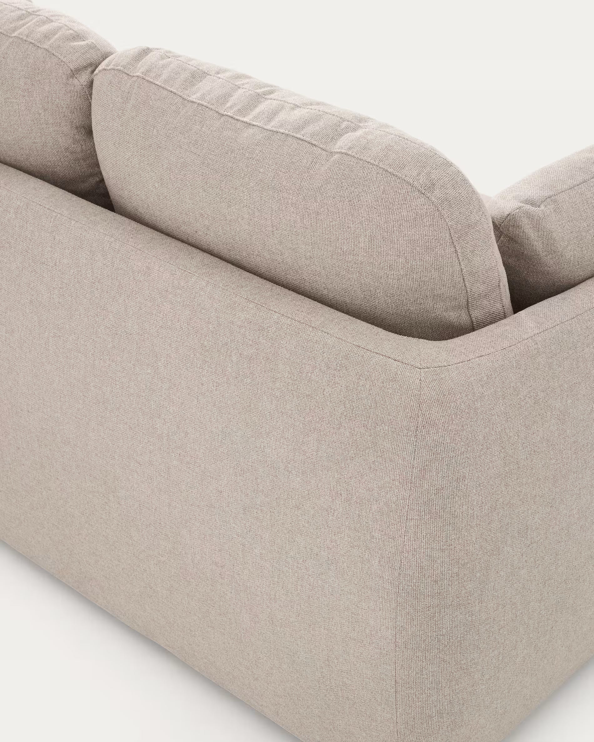Bettsofa Japandi Beige Chenille 3-Sitzer