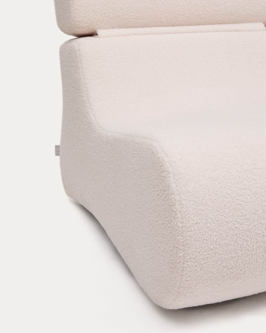 Sessel Japandi Ecru Bouclé