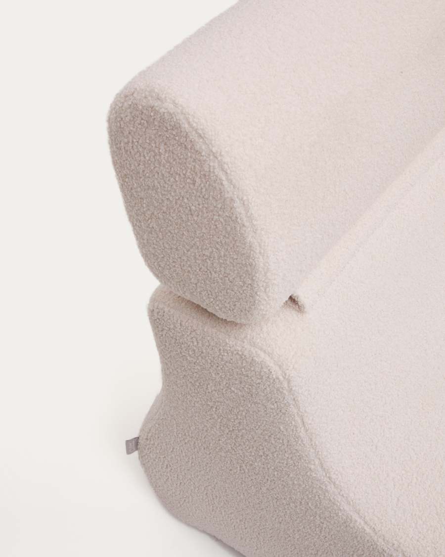 Sessel Japandi Ecru Bouclé